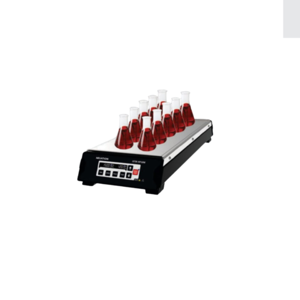 10 Station Heated Magnetic Stirrer With A Microprocessor & Bldc Motor-ME47SME
